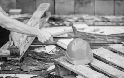 Accidente laboral de un trabajador de la construcción